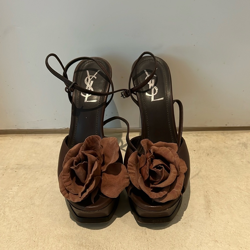 YSL platform heels